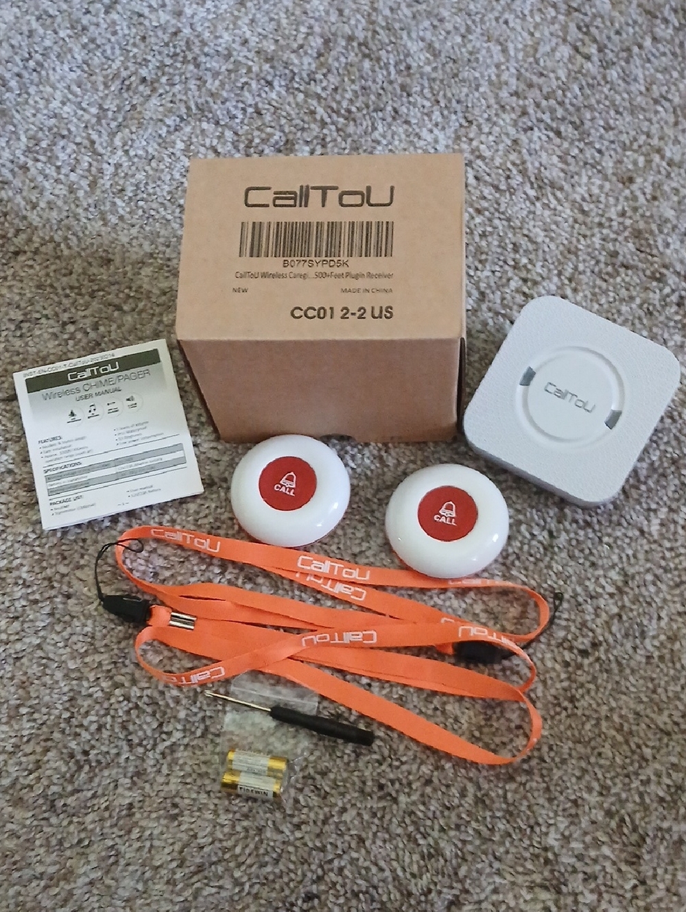 Call To U Wireless Caregiver Bell Set